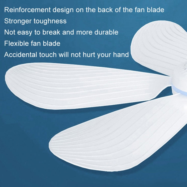 USB Home Dormitory Mute High Wind Power Mini Fan Six Blade Small Ceiling Fan, Style: Single Fan - HoMEdemic™ 