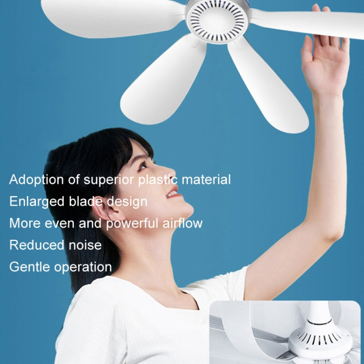 USB Home Dormitory Mute High Wind Power Mini Fan Six Blade Small Ceiling Fan, Style: Single Fan - HoMEdemic™ 