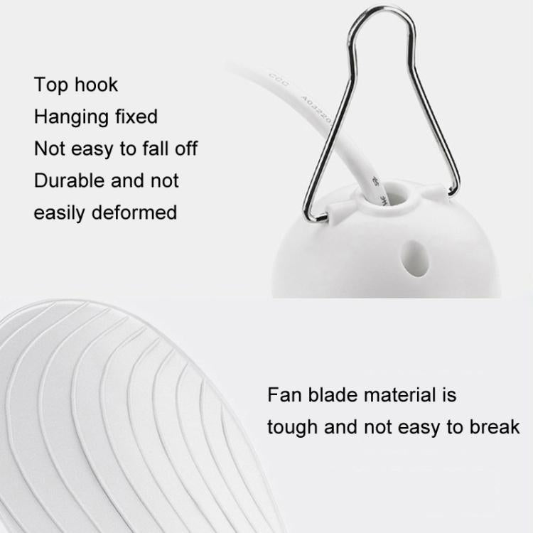 USB Home Dormitory Mute High Wind Power Mini Fan Six Blade Small Ceiling Fan, Style: Single Fan - HoMEdemic™ 