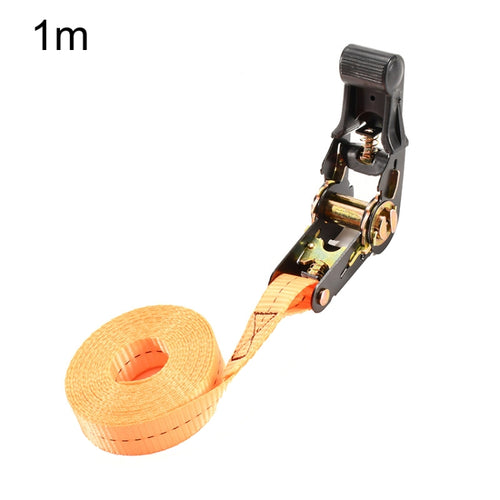 Motorcycle Ratchet Tensioner Cargo Bundling And Luggage Fixing Straps, Specification: Orange 1m - HoMEdemic™ 