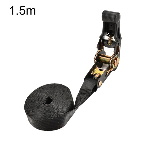 Motorcycle Ratchet Tensioner Cargo Bundling And Luggage Fixing Straps, Specification: Black 1.5m - HoMEdemic™ 