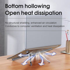 XY-1 5-In-1 Laptop Docking Station Stand Increased Folding Heat Dissipation HUB Bracket(Gray) - HoMEdemic™ 