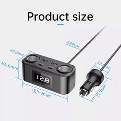 One To Four PD+QC Car Cigarette Lighter Multi-Port Mobile Phone Charger - HoMEdemic™ 