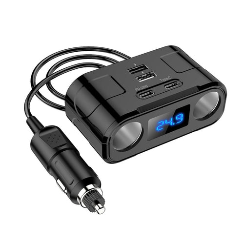 One to Four Car Charger Multifunctional Adapter Expansion Port - HoMEdemic™ 