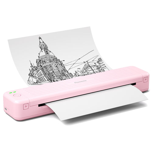 Phomemo P831 Bluetooth Portable Thermal Transfer Printer Support A4 / Letter / A5 / B5 Plain Paper Printing(Pink) - HoMEdemic™ 