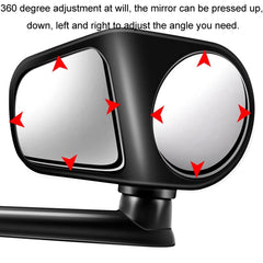 Car Auxiliary Mirror Multi-Function Wide-Angle Rear View Reversing Mirror(Black Right) - HoMEdemic™ 