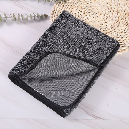 40x40cm Thickened Twisted Braid Cloth Absorbent Car Cleaning Towel(Dark Gray 1pcs) - HoMEdemic™ 