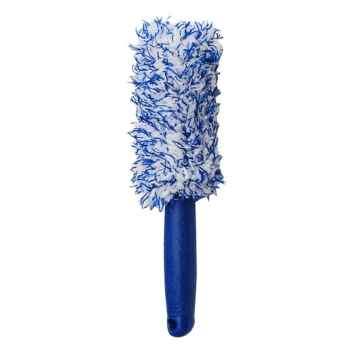 30cm Microfiber Long-handled Plush Tire Cleaning Brush(Blue White) - HoMEdemic™ 