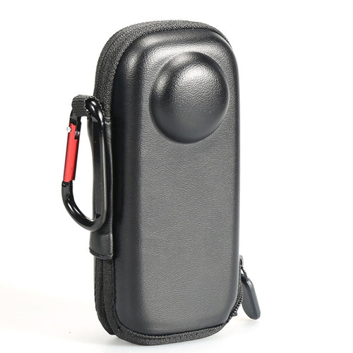 For Insta360 X4 Mini Storage Case PU Bag Sport Camera Protector With Hook(Black) - HoMEdemic™ 