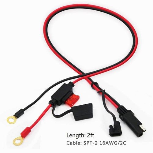 SAE To O-Type Ring Connector Quick Disconnect SAE Car Storage Battery Extension Cable - HoMEdemic™ 