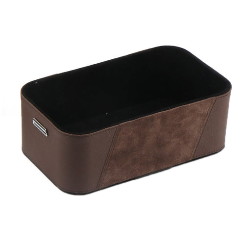 Car Multifunctional Dashboard Armrest Box Water Cup Storage Box, Color: Large Brown - HoMEdemic™ 