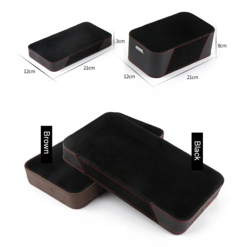 Car Multifunctional Dashboard Armrest Box Water Cup Storage Box, Color: Small Black - HoMEdemic™ 