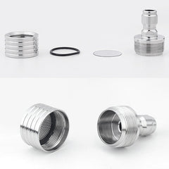 High-pressure Car Wash 1/4 Fast Insert Water Lance Stainless Steel Sprinkler Anti-splash, Specification: 0.4mm Hole - HoMEdemic™ 