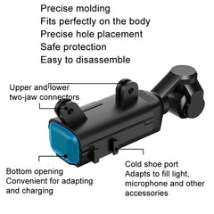 For DJI Osmo Pocket 3 HEPAIL Extended Adapter Protective Bezel Extension Handle Cold Shoe Adapter Bracket - HoMEdemic™ 
