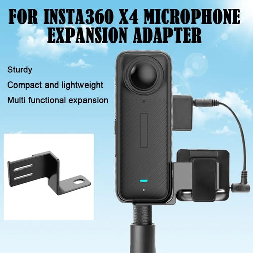 For Insta360 X4  Microphone Extension Adapter Camera Accessories - HoMEdemic™ 