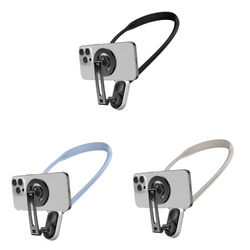 Magnetic Hanging Neck Holder For Mobile Phones/Action Cameras(Star Light Color) - HoMEdemic™ 