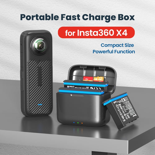 For Insta360 X4 AMagisn Battery Fast Charge Charging Box Sports Camera Accessories - HoMEdemic™ 