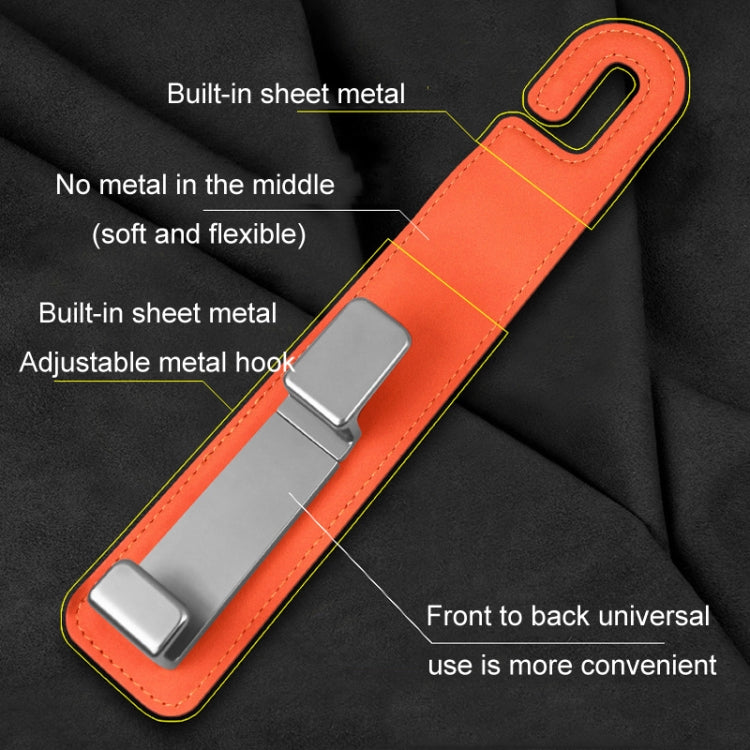 Car Multifunctional Hidden Hook Seat Back Storage Hook(Orange) - HoMEdemic™ 