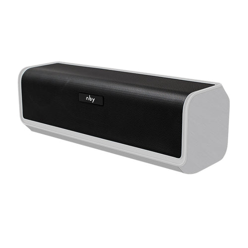 NBY 6690 TWS Couplet FM Multifunctional Desktop Plug-in Card Bluetooth Speaker(Silver) - HoMEdemic™ 