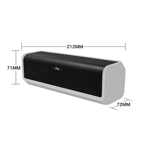 NBY 6690 TWS Couplet FM Multifunctional Desktop Plug-in Card Bluetooth Speaker(Black) - HoMEdemic™ 