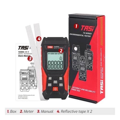 TASI TA500A Optical Measurement Laser Tachometer Digital Display Measuring Speed Meter - HoMEdemic™ 