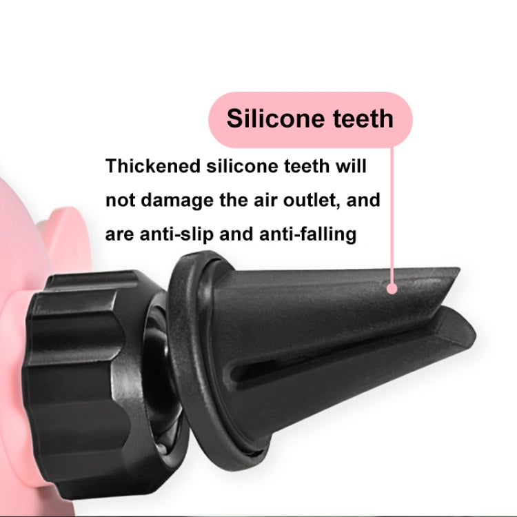 ICARER FAMILY AK-01 Car Air Outlet Cartoon Phone Holder Car Navigation Gravity Support Frame(White) - HoMEdemic™ 