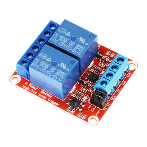 2 Way 5V Relay Module With Optocoupler Isolation Supports High And Low Level Trigger Expansion Board - HoMEdemic™ 