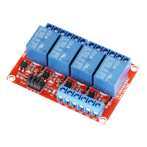 4 Way 5V Relay Module With Optocoupler Isolation Supports High And Low Level Trigger Expansion Board - HoMEdemic™ 