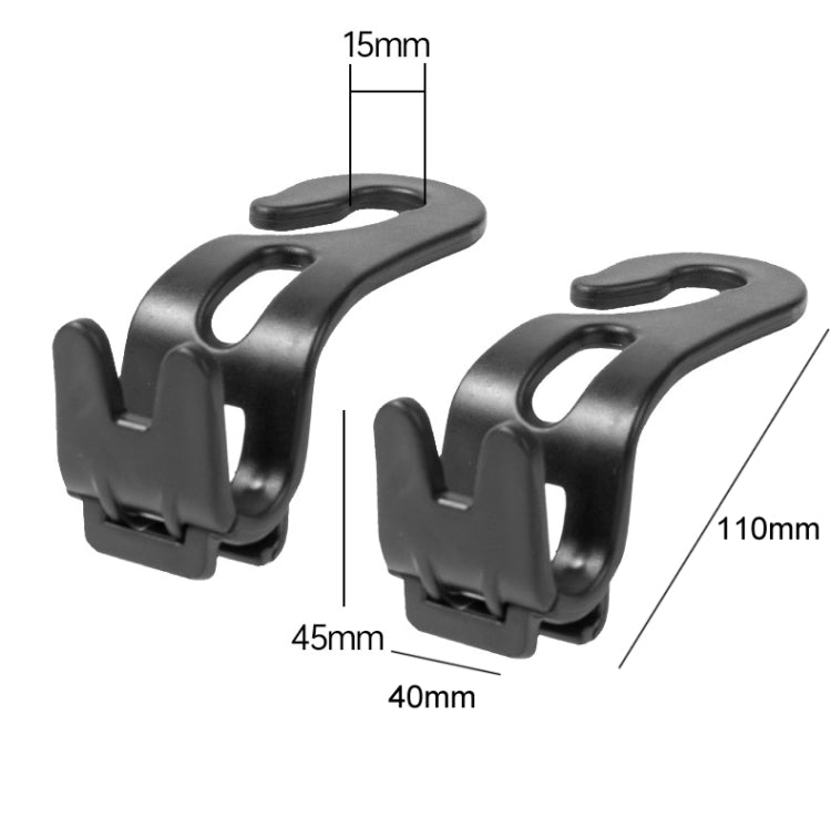 3pcs Car Foldable Hook Multifunctional Rear Seat Phone Holder(Black) - HoMEdemic™ 