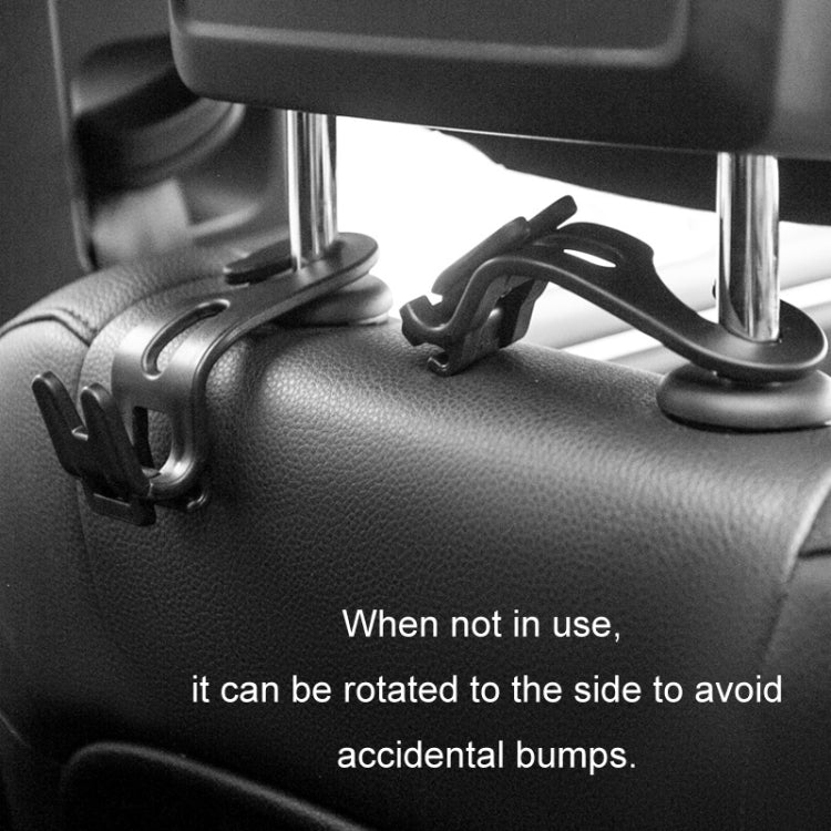 3pcs Car Foldable Hook Multifunctional Rear Seat Phone Holder(Black) - HoMEdemic™ 