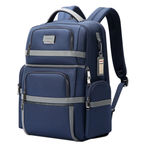 Bopai 61-121601 Large Capacity Waterproof Business Laptop Backpack With USB+Type-C Port(Blue) - HoMEdemic™ 