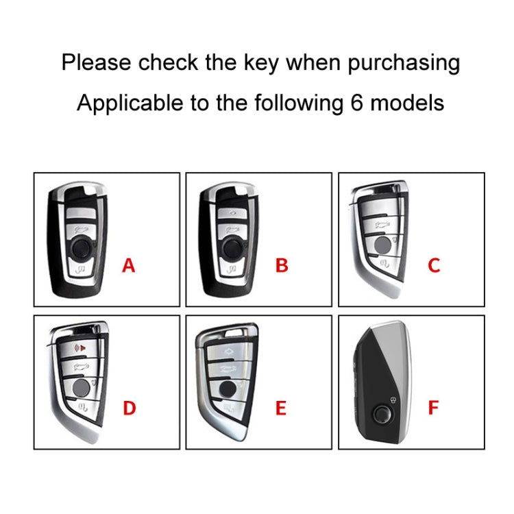 For BMW Car Key Cover Multifunctional Keychain Anti-Lost Number Plate, Style: F - HoMEdemic™ 