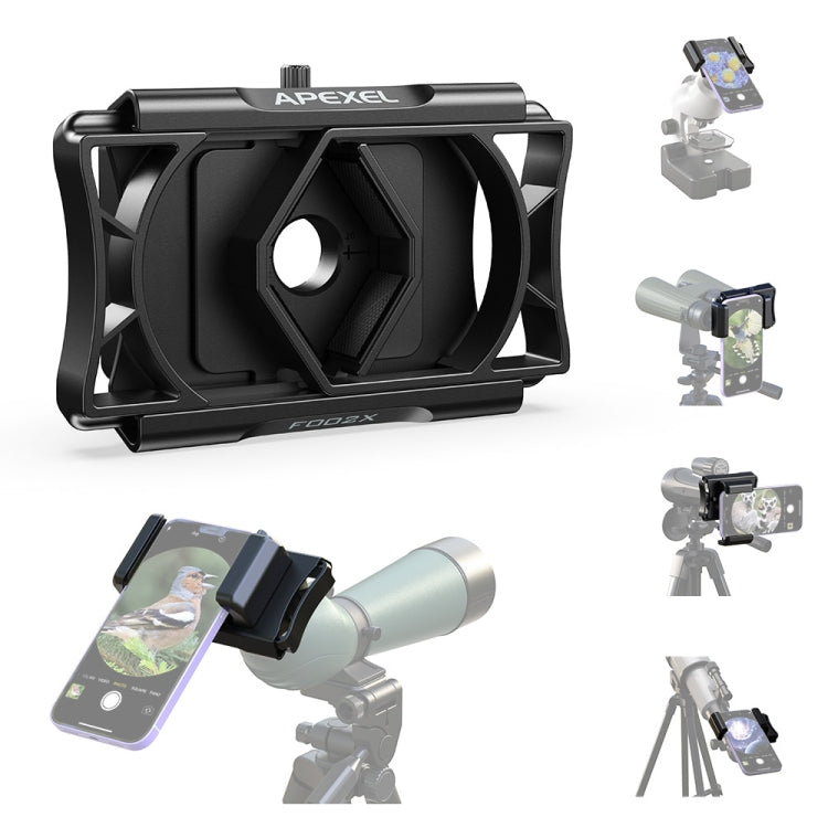 APEXEL F002X Universal Phone Adapter for Monoculars Binoculars Smartphone Holder Clip(Green) - HoMEdemic™ 