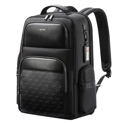 Bopai 61-91911 Large Capacity Business Waterproof Laptop Backpack With USB+Type-C Port(Black) - HoMEdemic™ 