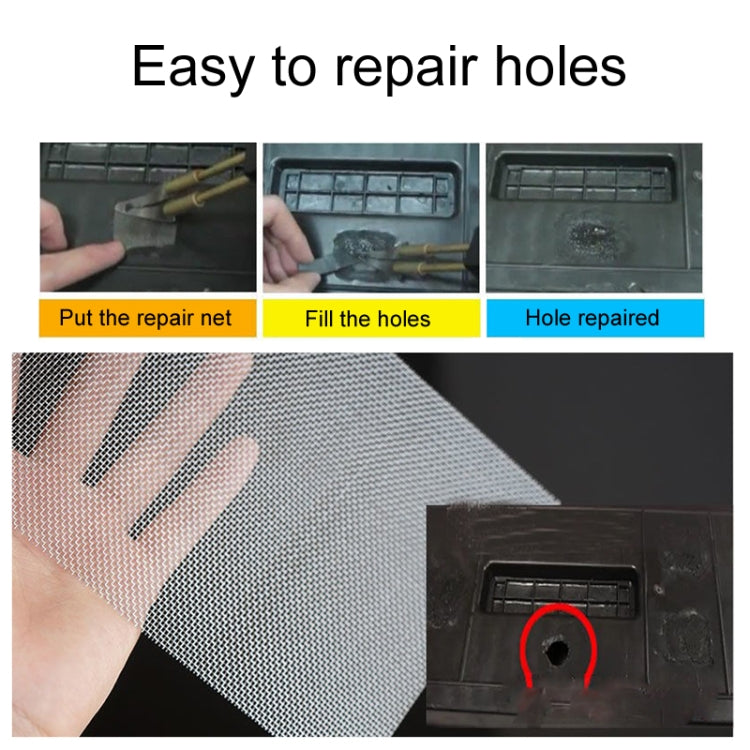 5 x 15cm 2pcs Plastic Repair Mesh Car Bumper Crack Fixing Mesh - HoMEdemic™ 