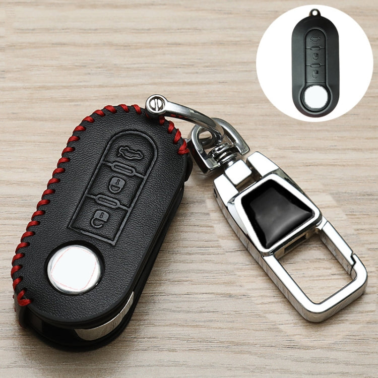 For Fiat Car Key Cover Multifunctional Keychain Anti-Lost Number Plate(C) - HoMEdemic™ 