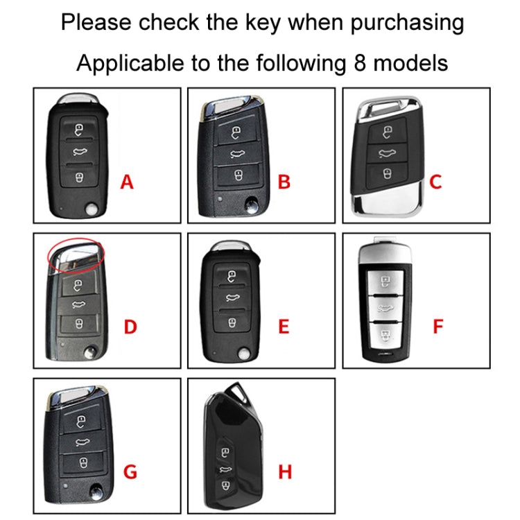 For Volkswagen Key Cover Multifunctional Keychain Anti-lost Number Plate, Style: G - HoMEdemic™ 