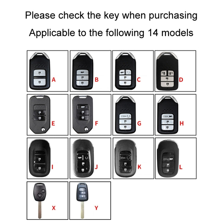 For Honda Car Key Cover Multifunctional Keychain Anti-lost Number Plate, Style: A - HoMEdemic™ 