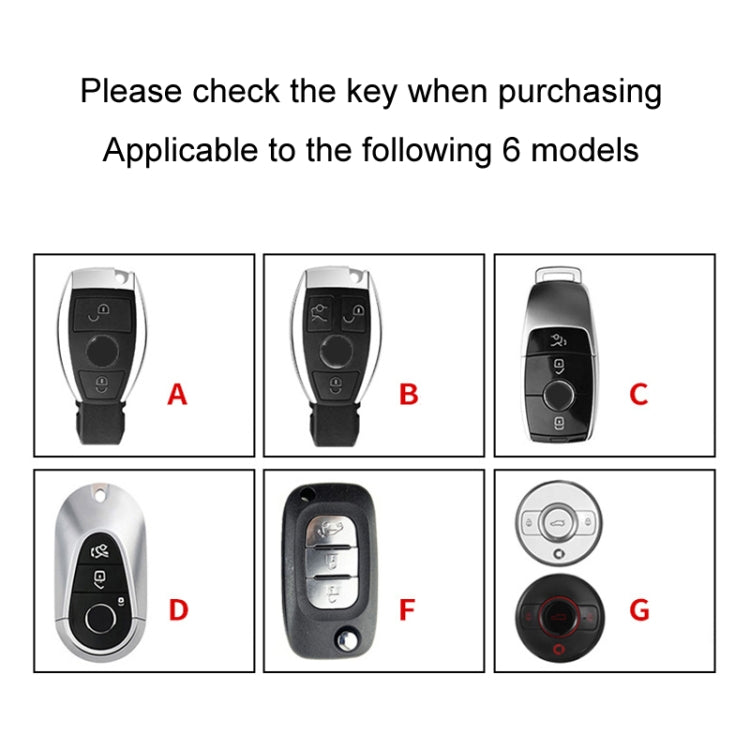 For Mercedes-Benz Car Key Cover Multifunctional Keychain Anti-lost Number Plate, Style: F - HoMEdemic™ 