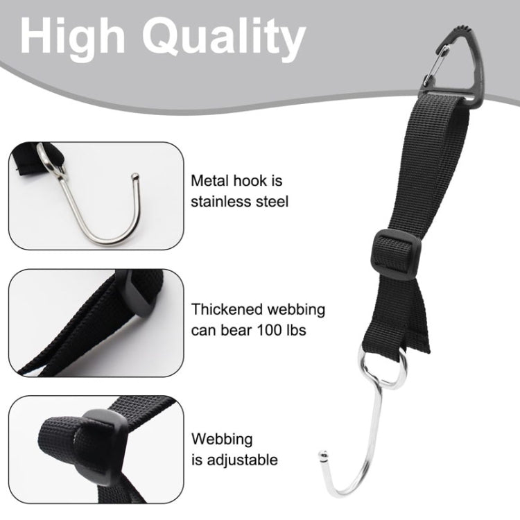 A62 Automobile Stroller Storage Hooks Car Multifunctional Seat Rear Hangers(Black) - HoMEdemic™ 