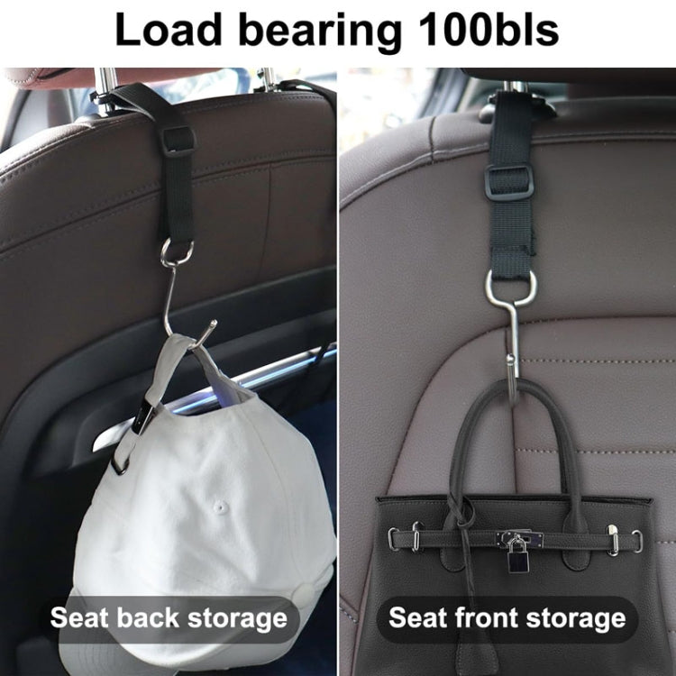 A62 Automobile Stroller Storage Hooks Car Multifunctional Seat Rear Hangers(Black) - HoMEdemic™ 