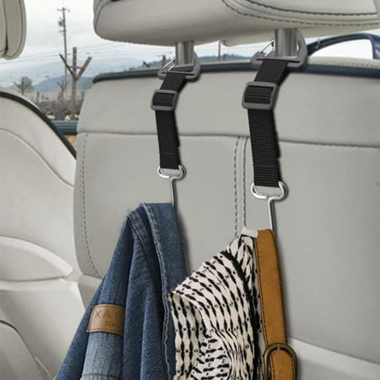 A62 Automobile Stroller Storage Hooks Car Multifunctional Seat Rear Hangers(Black) - HoMEdemic™ 