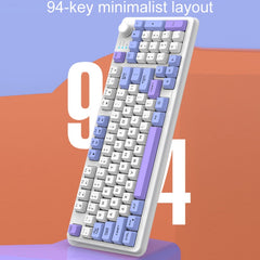 XUNSVFOX K94 Wireless Bluetooth Dual Mode Mechanical Keyboard Gaming Office Laptop Keyboard(Shimmer) - HoMEdemic™ 