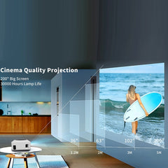 Y2S 1080P Mini LED WiFi Projector Support Wireless Wired Screen Mirroring Youtube Version(US Plug) - HoMEdemic™ 