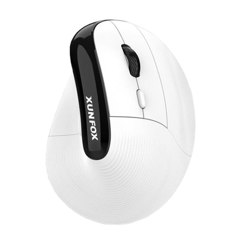 XUNSVFOX H5 Upright Vertical Dual Mode Mouse Rechargeable Wireless Business Office Mouse(White) - HoMEdemic™ 