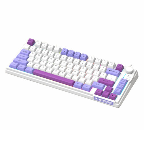 XUNSVFOX K81 Laptop Gaming Office Wired Illuminated Keyboard(Violet) - HoMEdemic™ 