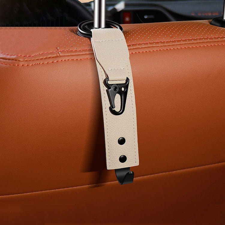 Car Seat Back Multifunctional Storage Metal Hook(Beige) - HoMEdemic™ 