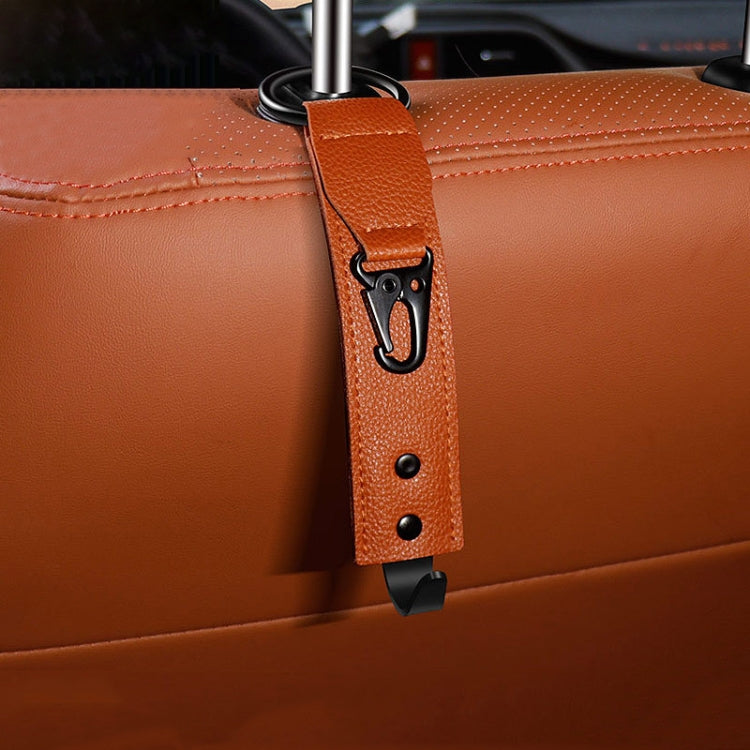 Car Seat Back Multifunctional Storage Metal Hook(Brown) - HoMEdemic™ 