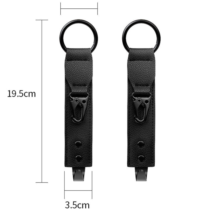 Car Seat Back Multifunctional Storage Metal Hook(Black) - HoMEdemic™ 