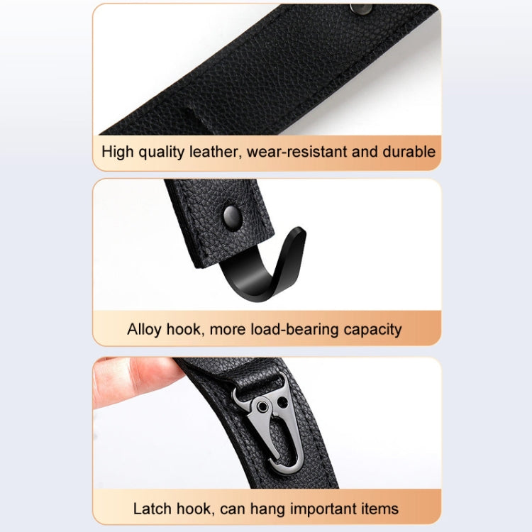 Car Seat Back Multifunctional Storage Metal Hook(Black) - HoMEdemic™ 